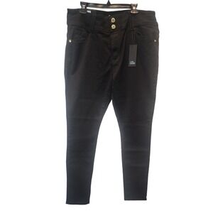 Chic Denim Asha High Rise Skinny Black Jeans Women's‎ Size 18R